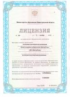 Сертификат автошколы Вектор Плюс